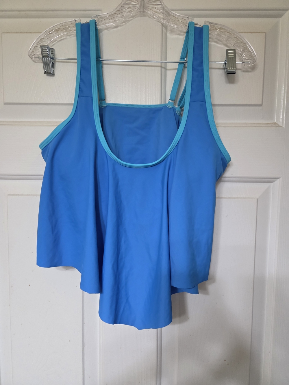 Bundle ❤️ 2 for $15, Women’s Blue Flounce Swim Top - Bright Blue
